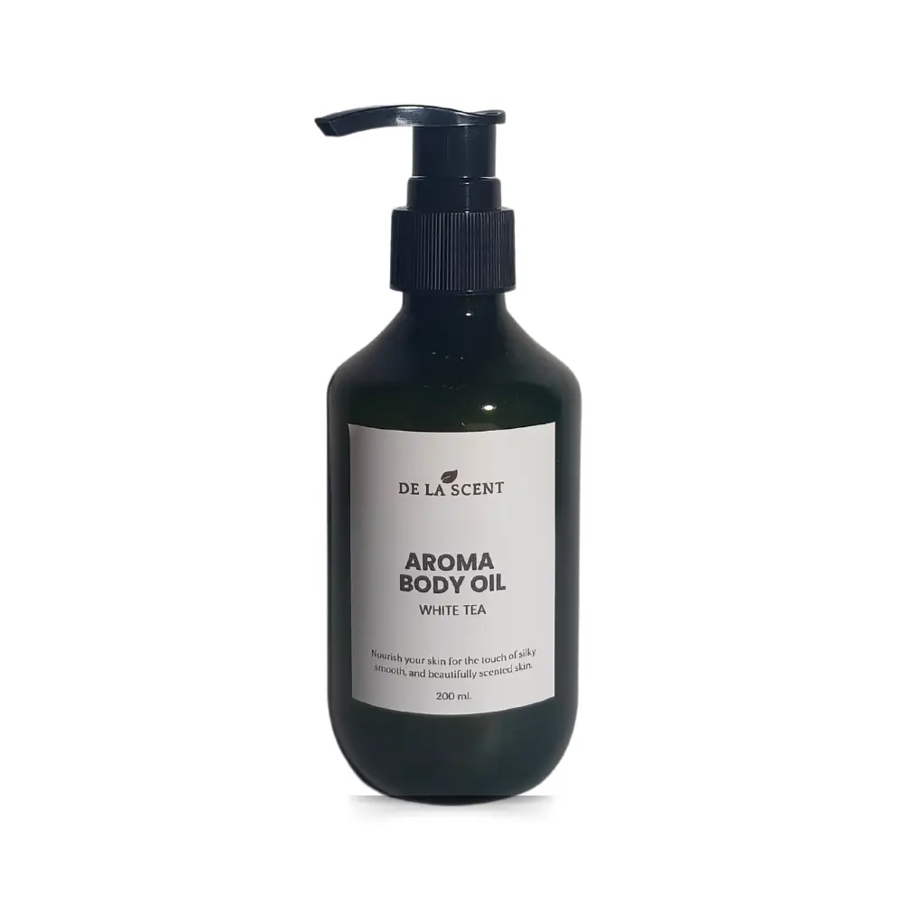 De La Scent Body Aroma Oil White Tea 200 ml.